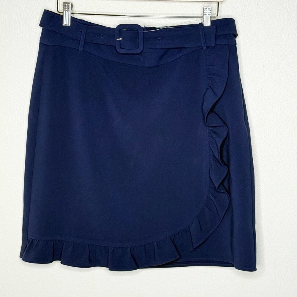 Karl Lagerfeld Paris Navy Blue Ruffle Skirt - Women’s 12